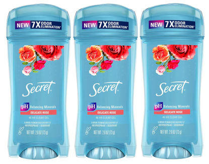 Picture of Secret Fresh Clear Gel Antiperspirant and Deodorant for Women, Delicate Rose, 2.6oz (Pack of 3)