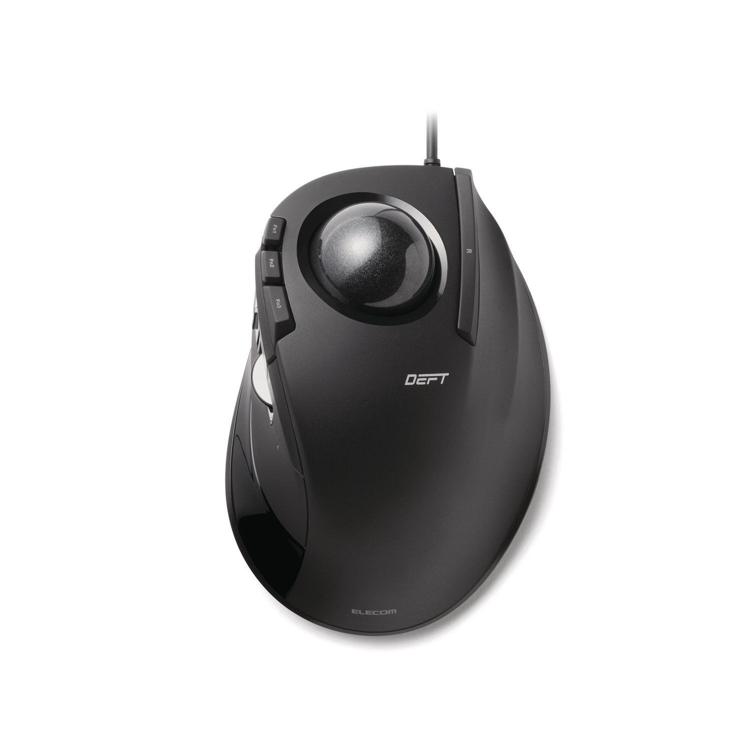 GetUSCart DEFT Trackball Mouse, Wired, Finger Control, 8Button
