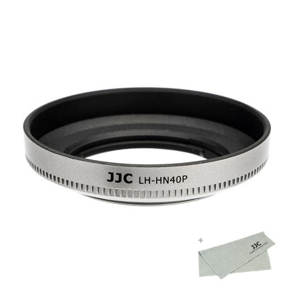 Picture of (Silver) Camera Lens Hood for NIKKOR Z DX 16-50mm F3.5-6.3 VR on Z30 Z fc ZFC Z50, Replace Nikon HN-40 Lens Hood, Compatible w 46mm Cap and 46mm Filter
