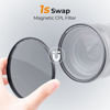 Picture of K&F Concept Magnetic 58mm Circular Polarizers Filter (Magnetic Polarizing Filter + Magnetic Basic Ring + Lens Cap) with 28 Multi-Layer Coatings CPL Filter for Camera Lens (Nano-X Series)