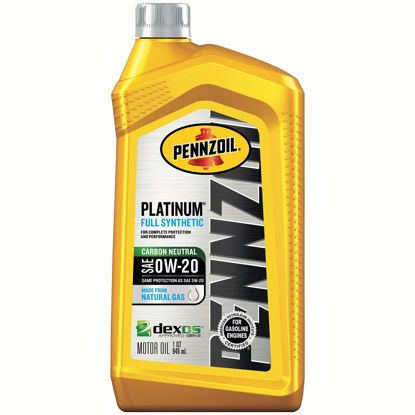 Picture of Pennzoil Platinum Full Synthetic 0W-20 Motor Oil (1-Quart, Single)