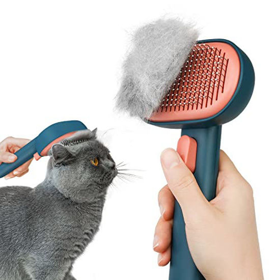 GetUSCart Aumuca Cat Brush for Shedding Brushes Indoor Cats Long or Short Haired Grooming Comb Kitten Rabbit Massage Removes Loose Fur