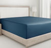 Picture of Soft Fitted King Sheet Only 100% Cotton 400 Thread Count, No Pop-Off Elastic, Deep Pocket, Durable Sateen Weave Sheet with Head & Foot Tags (King, Peacock Blue)