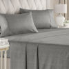 Picture of  King Size Sheet Set - Breathable & Cooling - Hotel Luxury Bed Sheets - Extra Soft - Deep Pockets - Easy Fit - 4 Piece Set - Wrinkle Free - Comfy - Fitted Sheets - Heathered Grey Bed Sheets - 4PC
