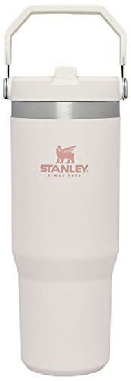 Picture of Stanley IceFlow Stainless Steel Tumbler with Straw - Vacuum Insulated Water Bottle for Home, Office or Car - Reusable Cup with Straw Leakproof Flip - Cold for 12 Hrs or Iced for 2 Days (Rose Quartz)