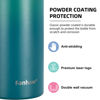 Picture of Fanhaw Insulated Water Bottle with Chug Lid - 24 Oz Double-Wall Vacuum Stainless Steel Reusable Leak & Sweat Proof Sports Water Bottle Dishwasher Safe with Anti-Dust Wide Mouth Lid (Green Blue)