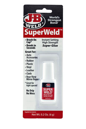 Picture of J-B Weld 33106 SuperWeld Glue - Clear Super Glue - 0.2 oz., 0.2 Ounce
