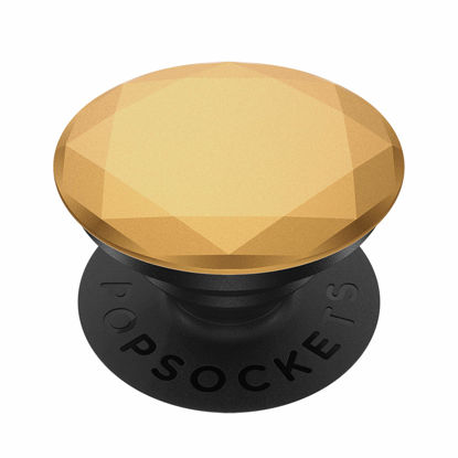Picture of PopSockets Phone Grip with Expanding Kickstand, PopSockets for Phone - Metallic Diamond Medallion Gold