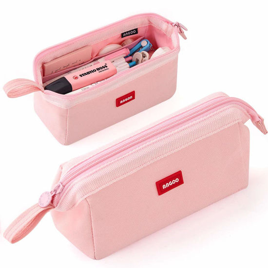 CICIMELON Durable Pen Pencil Case Big Storage Pen Pouch Bag for School  Supplies Office College Teen Girls Adults, Purple