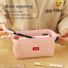 Picture of CICIMELON Pencil Case Large Capacity Pen Pouch Multifunctional Pencil Bag for School Students Teen Girls Office Women Adult (Light Pink)