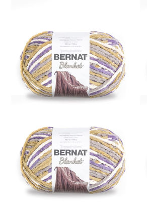 Picture of Bernat Blanket Lilac Bush Yarn - 2 Pack of 300g/10.5oz - Polyester - 6 Super Bulky - 220 Yards - Knitting/Crochet