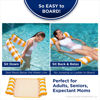 Picture of Aqua Original 4-in-1 Monterey Hammock Pool Float & Water Hammock - Multi-Purpose, Inflatable Pool Floats for Adults - Patented Thick, Non-Stick PVC Material - Orange/White Stripe