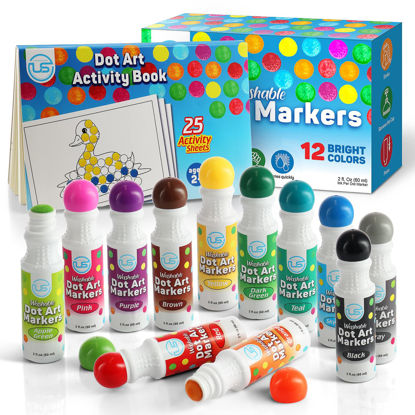 Dot Markers Fun with Numbers Letters Shapes and Animals : Big Daubers Dot Markers for Kids Ages 3-5, Children, Toddlers Activity Book. Dot Marker