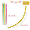 Picture of Metallic 260 Gold Long Balloons Chrome 100 Pack Twisting Animal Balloons Thickening Latex Modeling Long Magic Balloons for Animal Model Weddings Birthdays Festival Party Decorations