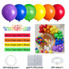 Picture of Rainbow Balloons 114pcs Assorted Color 5/10/12/18 Inches Rainbow Latex Balloons,Multicolor Bright Balloons for LGBT Wedding Party Decoration,Birthday Party Supplies or Arch Garland Decoration