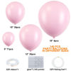 Picture of 140Pcs Pastel Pink Balloons Baby Pink Balloon Garland Arch Kit 5/10/12/18 Inch Latex Pink Balloons Different Sizes as Gender Reveal Baby Shower Birthday Wedding Valentine's Day Party Decorations