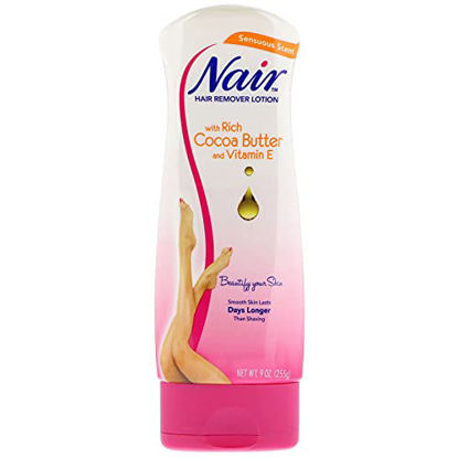 Picture of Nair Hair Removal Lotion, Cocoa Butter, 9 Ounce