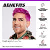 Picture of Lime Crime Unicorn Hair Dye Full Coverage, Pony (Violet Purple) - Vegan and Cruelty Free Semi-Permanent Hair Color Conditions & Moisturizes - Temporary Purple Hair Dye With Sugary Citrus Vanilla Scent