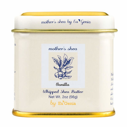 Picture of Mother's Shea Whipped Shea Butter (Vanilla, 2 Oz Tins - Set of 3) 100% Pure Raw Unrefined African Shea - Organic, Sustainably-Sourced Ingredients - Natural Skin & Hair Care
