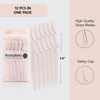 Picture of Kitsch Dermaplaning Tool - Face Razor for Women | Eyebrow Razor & Face Shaver for Women | Facial Hair Removal for Women | Facial Razors for Women | Dermaplane Razor for Women Face, 12 pc (Pink)