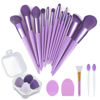 Picture of Makeup Brushes 22 Pcs Makeup Kit,Foundation Brush Eyeshadow Brush Make up Brushes Set (Purple, 22 Piece Set Large)