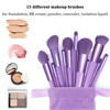 Picture of Makeup Brushes 22 Pcs Makeup Kit,Foundation Brush Eyeshadow Brush Make up Brushes Set (Purple, 22 Piece Set Large)