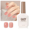 Picture of GAOY Jelly Nude Gel Nail Polish, 16ml Sheer Pink Translucent Gel Polish, UV Light Cure for Nail Art DIY, 1719 Blush Pink