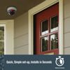 Picture of SABRE Fake Dome Security Camera, Flashing Red Light For Nighttime Visibility, Realistic Design Deters Intruders, Battery Operated, No Wiring Required, Fake Dummy Camera, White