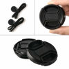 Picture of ZZJMCH 2 Pack 49mm Snap-On Center-Pinch Lens Cap, Compatible with Nikon, Canon, Sony & Other DSLR Cameras