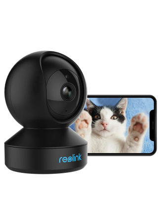 Picture of REOLINK Indoor Security Camera, 3MP Pan & Tilt, Plug-in WiFi Camera for Home Security, Pet Camera, Baby Monitor, Human/PetDetection, 2-Way Audio with Phone App, Works with Alexa/Google Assistant, E1
