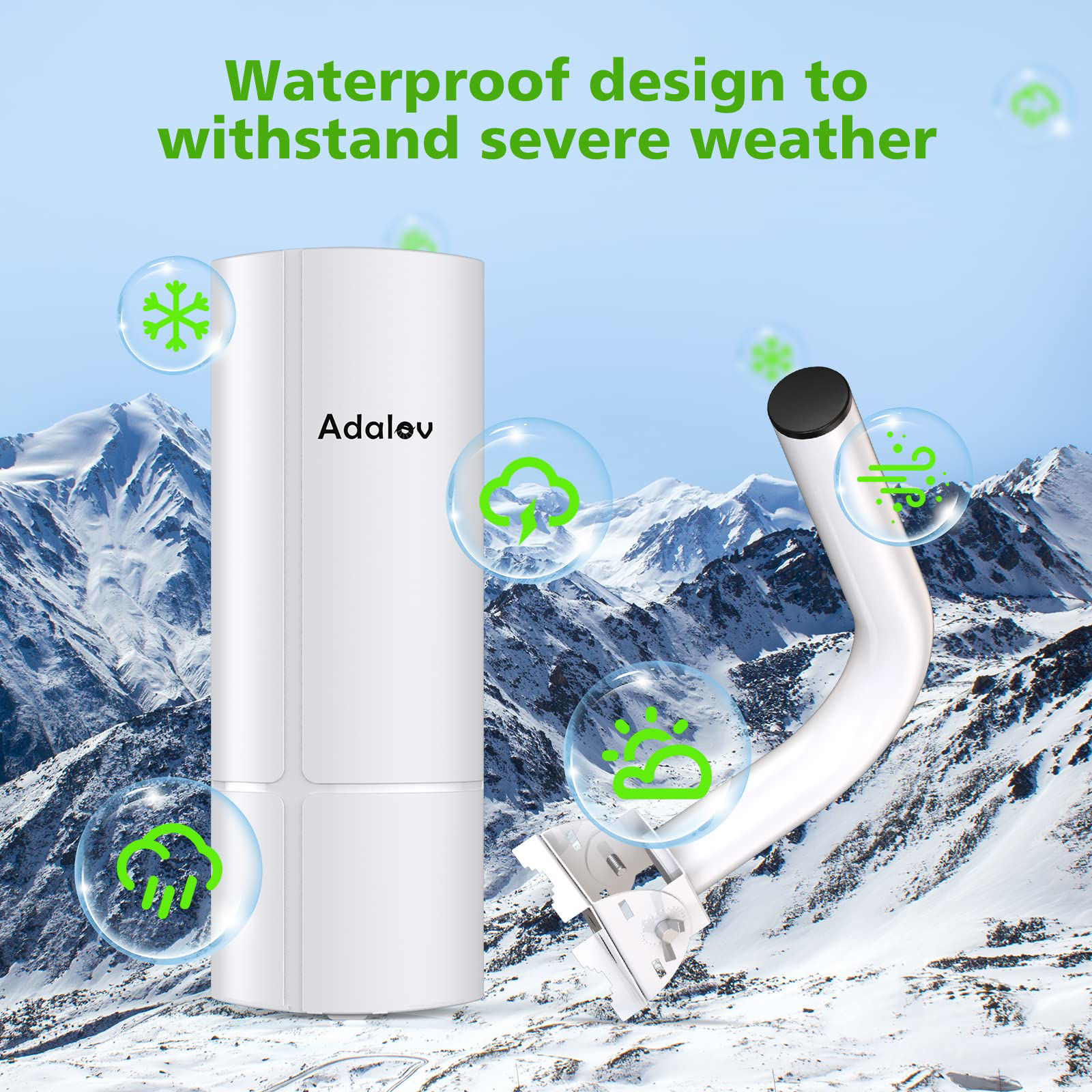GetUSCart- Gigabit Wireless Bridge with Mounts,AdaLov Point to Point ...