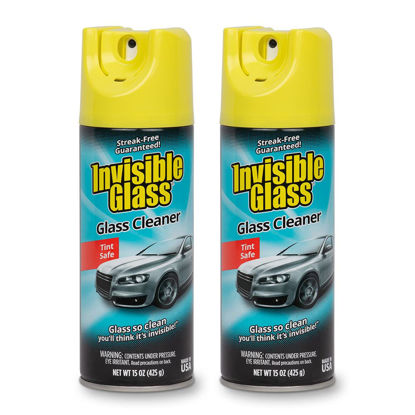 Picture of Invisible Glass 91163-2PK 15-Ounce Cleaner for Auto and Home for a Streak-Free Shine, Deep-Cleaning Foaming Action, Safe for Tinted and Non-Tinted Windows, Ammonia Free Foam Glass Cleaner, Pack of 2