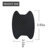 Picture of 8PCS Car Door Handle Sticker, Carbon Fiber Anti-Scratches Car Door Cup Protector, Non-Marking Auto Door Handle Protective Film, Self-Adhesive Door Side Paint Protector for All Cars (Black/8 PCS)