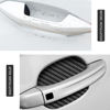 Picture of 8PCS Car Door Handle Sticker, Carbon Fiber Anti-Scratches Car Door Cup Protector, Non-Marking Auto Door Handle Protective Film, Self-Adhesive Door Side Paint Protector for All Cars (Black/8 PCS)