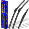 Picture of 3 wipers Replacement for 2003-2008 Honda Pilot, Windshield Wiper Blades Original Equipment Replacement - 24"/21"/14" (Set of 3) U/J HOOK