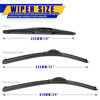 Picture of 3 wipers Replacement for 2003-2008 Honda Pilot, Windshield Wiper Blades Original Equipment Replacement - 24"/21"/14" (Set of 3) U/J HOOK