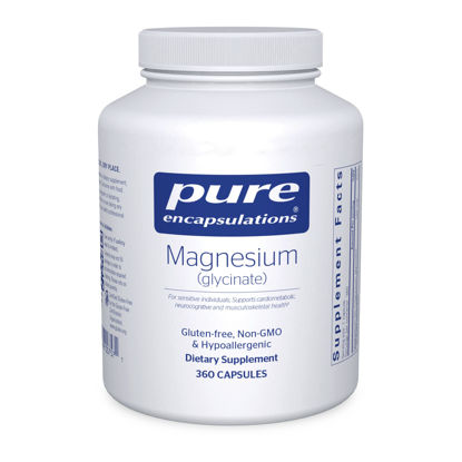 Picture of Pure Encapsulations Magnesium (Glycinate) - Supplement to Support Stress Relief, Sleep, Heart Health, Nerves, Muscles, and Metabolism* - with Magnesium Glycinate - 360 Capsules