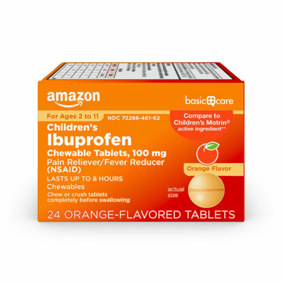 GetUSCart Amazon Basic Care Children's Ibuprofen Chewable Tablets, 100