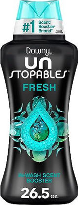 Picture of Downy Unstopables Laundry Scent Booster Beads for Washer, Fresh, 26.5 Ounce, Use with Fabric Softener