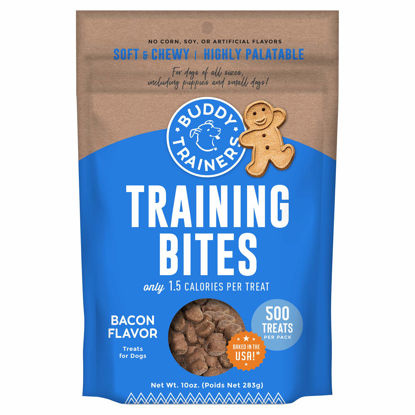 Picture of Buddy Biscuits Training Bites for Dogs, Low Calorie Dog Treats Baked in The USA, Bacon 10 oz.