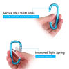 Picture of 6PCS Carabiner Caribeaner Clip,3" Large Aluminum D Ring Shape Carabeaner Keychain Hook