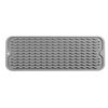 Picture of MicoYang Silicone Dish Drying Mat for Multiple Usage,Easy clean,Eco-friendly,Heat-resistant Silicone Mat for Kitchen Counter,Sink,Bar,Bottle,or Cup Grey M 17 inches x 6 inches