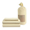 Picture of LANE LINEN 100% Organic Cotton Twin Sheets Set 3-Piece Pure Percale Long Staple Bedding Breathable Fits Mattress Upto 15" Deep - Vanilla