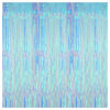 Picture of KatchOn, XtraLarge Blue Iridescent Streamers - 3.2x8 Feet, Blue Fringe | Mermaid Birthday Decorations, Iridescent Party Decorations | Bachelorette Party Decorations | Under The Sea Party Decorations