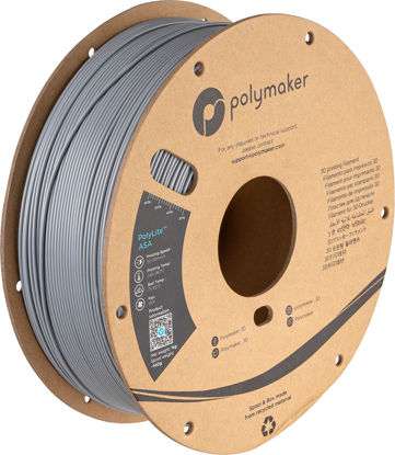 Picture of Polymaker ASA Filament 1.75mm Grey, 1kg ASA 3D Printer Filament, Heat & Weather Resistant - ASA 3D Filament Perfect for Printing Outdoor Functional Parts, Dimensional Accuracy +/- 0.03mm