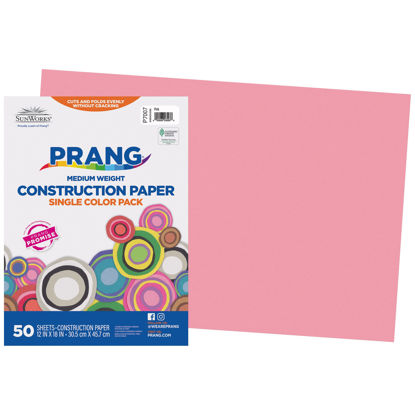 Picture of Prang (Formerly SunWorks) Construction Paper, Pink, 12" x 18", 50 Sheets