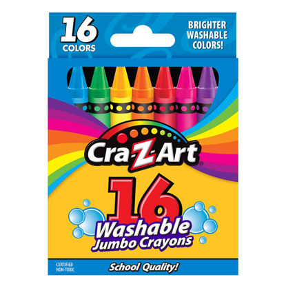 Picture of Cra-Z-Art Jumbo Washable Crayons, Assorted Colors, 16 Count (Pack of 1) Crayons