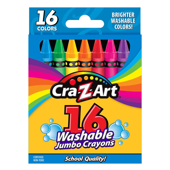 Picture of Cra-Z-Art Jumbo Washable Crayons, Assorted Colors, 16 Count (Pack of 1) Crayons