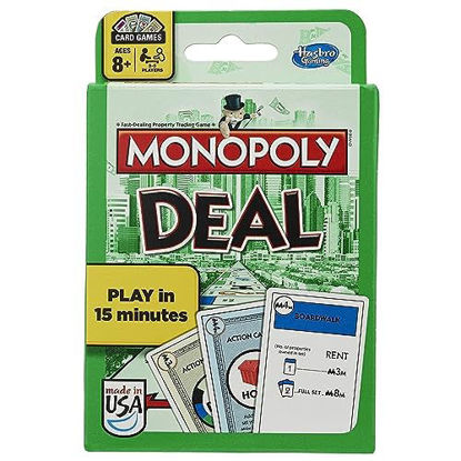 Picture of MONOPOLY Deal Card Game, Quick-Playing Card Game for 2-5 Players, Game for Families and Kids Ages 8 and Up (Amazon Exclusive)