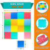 Picture of ProSource Puzzle Solid Foam Play Mat for Kids - 16 tiles with edges, Assorted